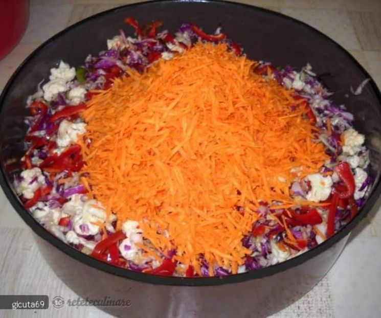  - Salata de legume la borcan pentru iarna