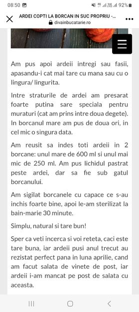 Screenshot_20230801_085007_Facebook - Ardei copti in suc propriu la borcan pentru iarna