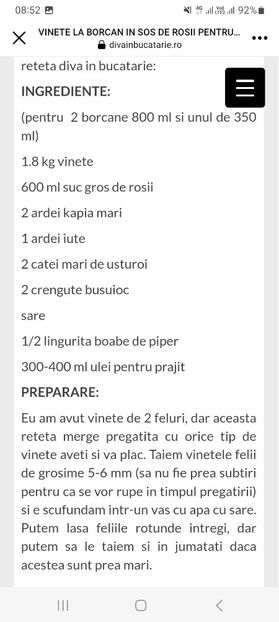 Screenshot_20230801_085229_Facebook - Vinete in sos de rosii la borcan pentru iarna