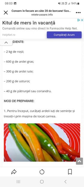 Screenshot_20230802_080309_Facebook - Sos picant de rosii si ardei la borcan pentru iarna
