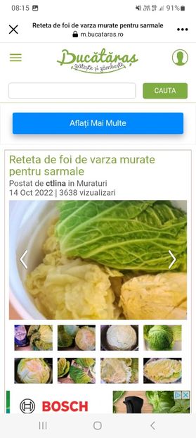 Screenshot_20230802_081515_Facebook - Frunze de varza murate pentru sarmale la borcan pentru iarna