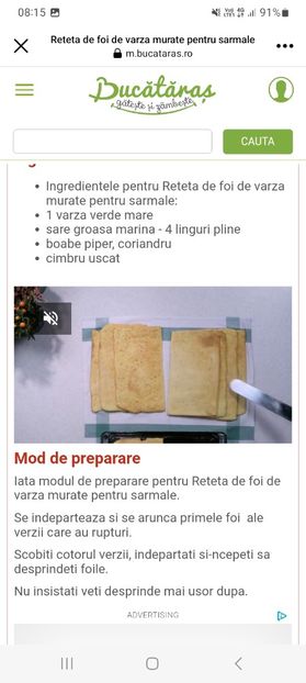 Screenshot_20230802_081525_Facebook - Frunze de varza murate pentru sarmale la borcan pentru iarna