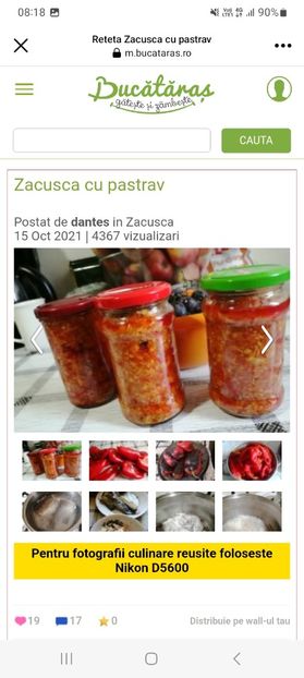 Screenshot_20230802_081817_Facebook - Zacusca cu pastrav la borcan pentru iarna