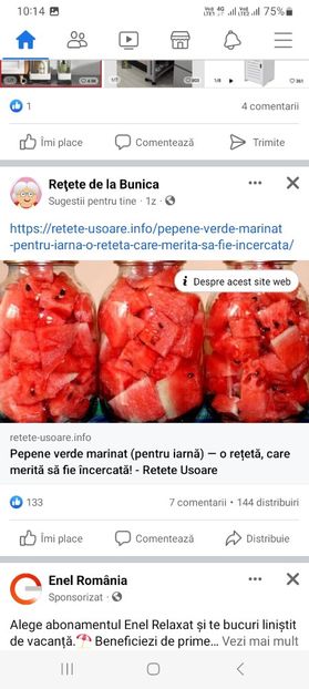 Screenshot_20230802_101412_Facebook - Pepene verde marinat la borcan pentru iarna