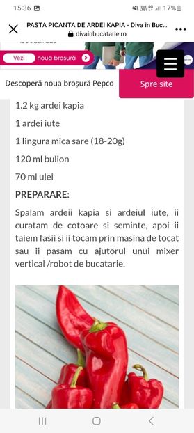 Screenshot_20230802_153601_Facebook - Pasta picanta de ardei kapia la borcan pentru iarna