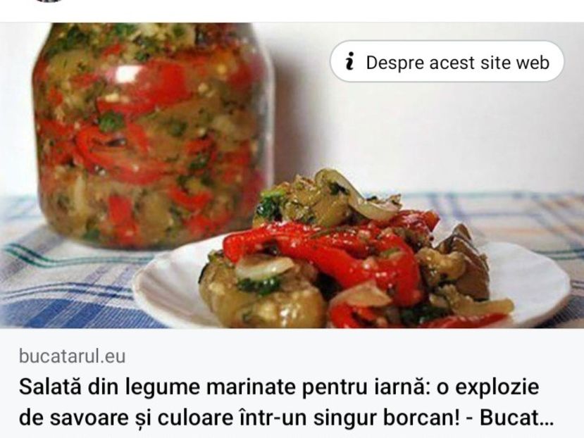 Screenshot_20230803_080129_Facebook - Salata din legume marinate la borcan pentru iarna