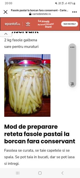 Screenshot_20230806_200042_Facebook - Fasole pastai la borcan pentru iarna