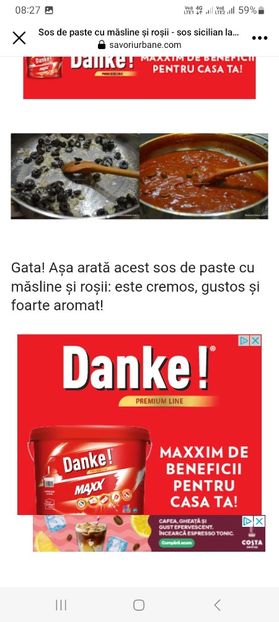 Screenshot_20230807_082709_Facebook - Sos de paste cu masline si rosii - sugo di pomodoro con olive - sos sicilian la borcan pentru iarna