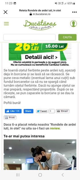 Screenshot_20230807_112335_Facebook - Ardei iuti rondele in otet la borcan pentru iarna
