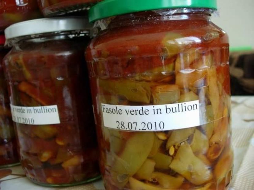  - Conserva de fasole verde in bulion la borcan pentru iarna