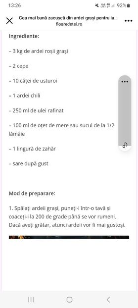 Screenshot_20230817_132607_Facebook - Zacusca din ardei grasi - ajvar sarbesc la borcan pentru iarna