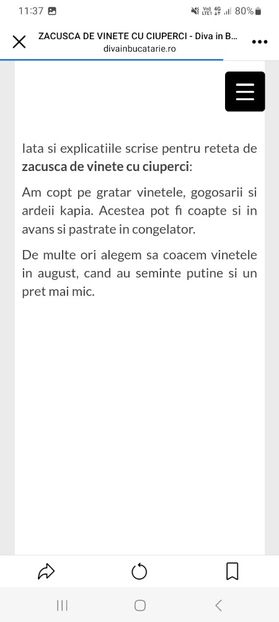 Screenshot_20230820_113755_Facebook - Zacusca de vinete cu ciuperci la borcan pentru iarna
