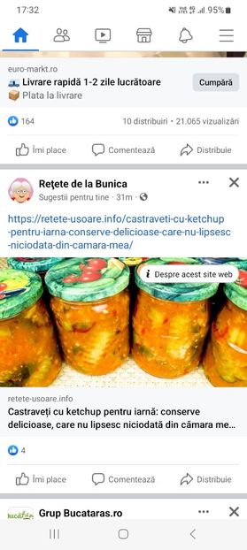 Screenshot_20230820_173214_Facebook - Castraveti cu ketchup la borcan pentru iarna