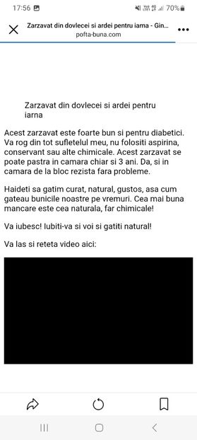 Screenshot_20230822_175657_Facebook - Zarzavat din dovlecei si ardei la borcan pentru iarna