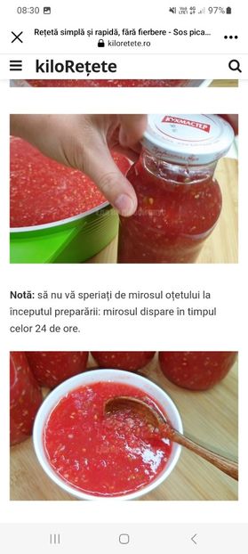 Screenshot_20230823_083044_Facebook - Sos picant de rosii la borcan pentru iarna