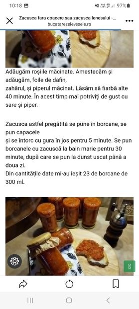 Screenshot_20230825_101807_Facebook - Zacusca fara coacere sau zacusca lenesului la borcan pentru iarna