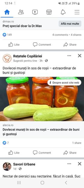 Screenshot_20230826_121437_Facebook - Dovlecei murati in sos de rosii la borcan pentru iarna