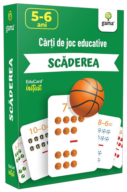 Scăderea 5-6 ani - EduCard Inițiat 5-7 ani