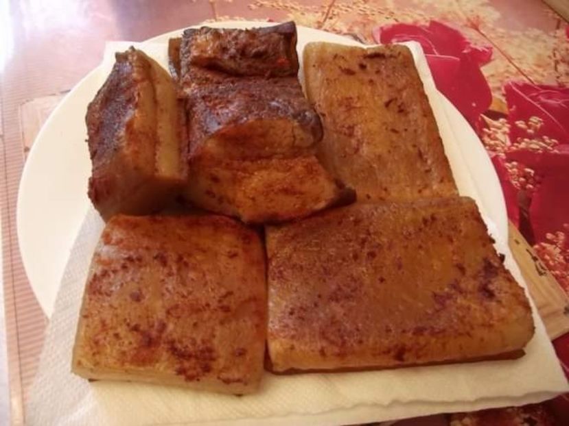  - Slanina fiarta cu usturoi boia si piper