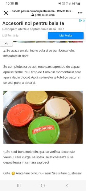 Screenshot_20230905_103822_Facebook - Fasole pastai cu rosii la borcan pentru iarna