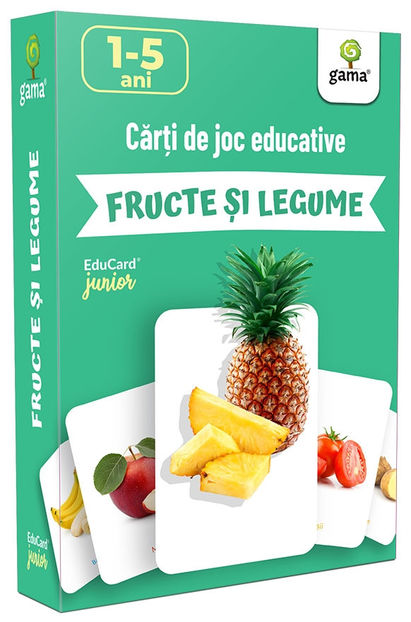 Fructe şi legume 1-5 ani - EduCard Junior 0-5 ani