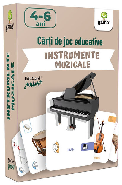 Instrumente muzicale 3-6 ani - EduCard Junior Plus 3-6 ani