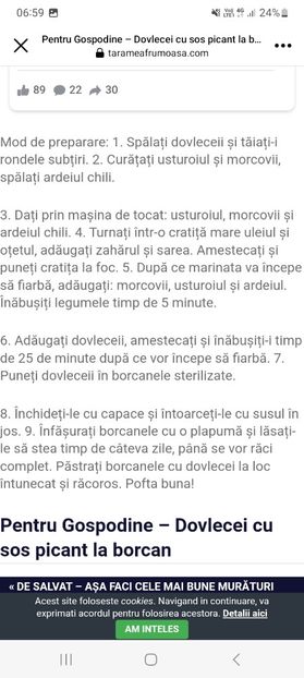 Screenshot_20230909_065951_Facebook - Dovlecei cu sos picant la borcan pentru iarna