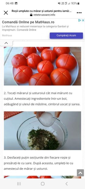 Screenshot_20230911_064858_Facebook - Rosii umplute cu marar si usturoi la borcan pentru iarna