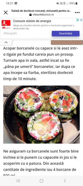 Screenshot_20230913_183754_Facebook - Salata de dovlecei crocanti la borcan pentru iarna