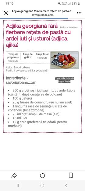 Screenshot_20230916_154037_Facebook - Adjika georgiana fara fierbere la borcan pentru iarna