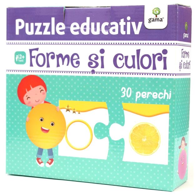 Forme și culori 2-4 ani - Puzzle educativ 2-4 ani