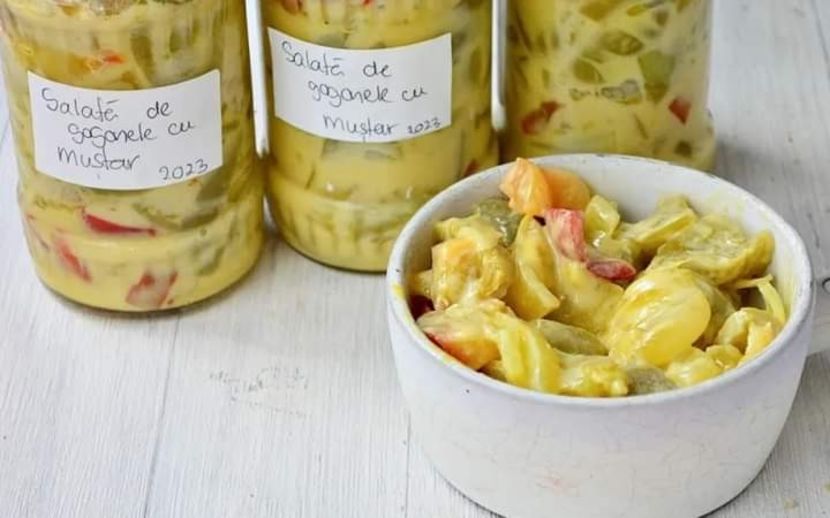  - Salata de gogonele cu mustar la borcan pentru iarna