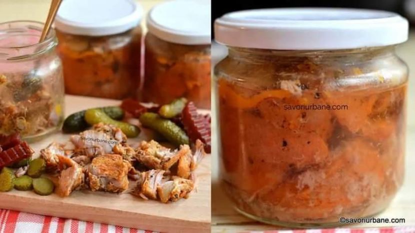  - Carne in suc propriu fara untura la borcan pentru iarna