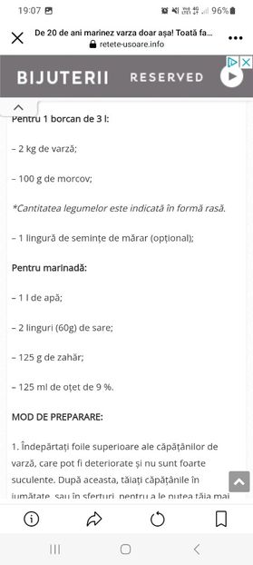 Screenshot_20231003_190727_Facebook - Varza marinata cu morcov la borcan pentru iarna