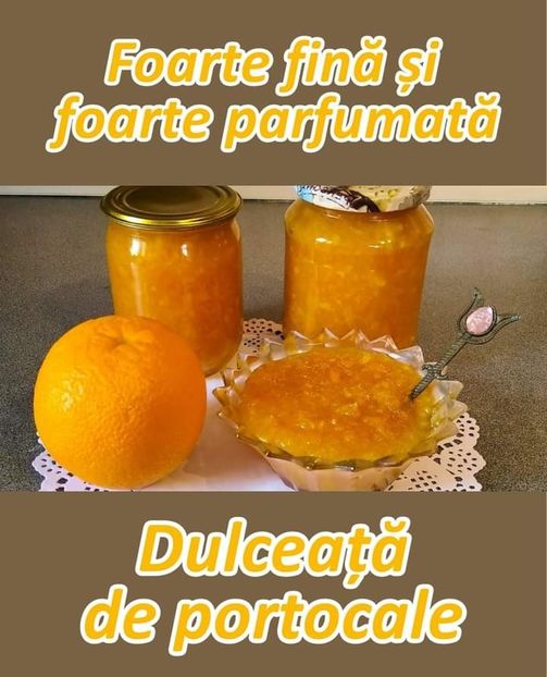  - Dulceata de portocale