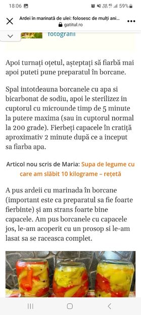 Screenshot_20231009_180610_Facebook - Ardei in marinada de ulei la borcan pentru iarna