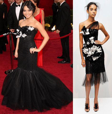 vanessa-hudgens-marchesa-dress-oscars-2009-1 - Vanessa Hudgens in rochii