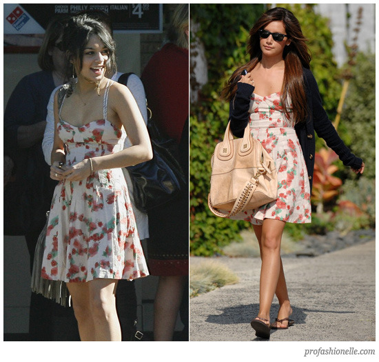 vanessa-hudgens-vs-ashley-tisdale-free-people-strappy-dragons-dress - Vanessa Hudgens in rochii