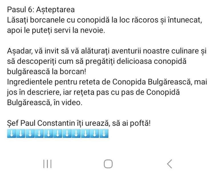 Screenshot_20231014_110604_YouTube - Conopida bulgareasca la borcan pentru iarna