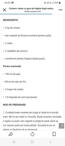 Screenshot_20231020_060909_Facebook - Vinete conservate cu gust de frigarui la borcan pentru iarna