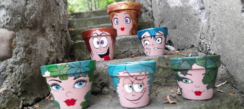  - GHIVECE PICTATE De VÂNZARE