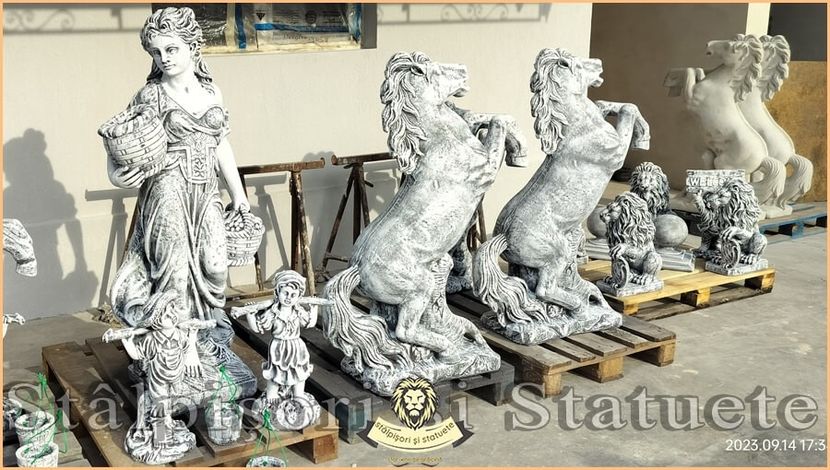 Image02555 - Decoratiuni de grădină din ciment alb și dioxid de titan