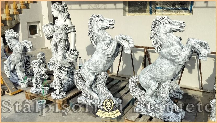 Image02556 - Decoratiuni de grădină din ciment alb și dioxid de titan