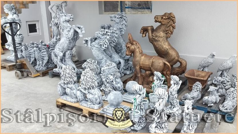 Image02557 - Decoratiuni de grădină din ciment alb și dioxid de titan