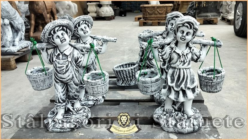 Image02559 - Decoratiuni de grădină din ciment alb și dioxid de titan