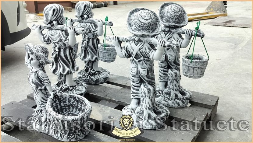 Image02561 - Decoratiuni de grădină din ciment alb și dioxid de titan