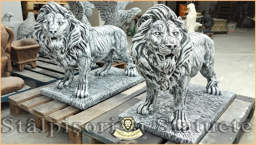 Image02571 - Decoratiuni de grădină din ciment alb și dioxid de titan