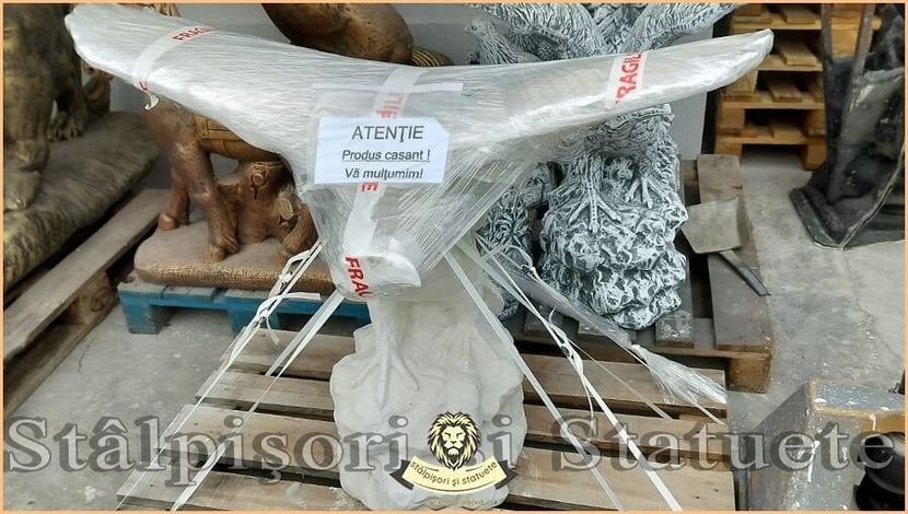 Image02584 - Decoratiuni de grădină din ciment alb și dioxid de titan