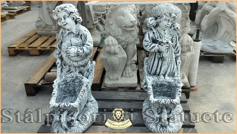 Image02594 - Decoratiuni de grădină din ciment alb și dioxid de titan