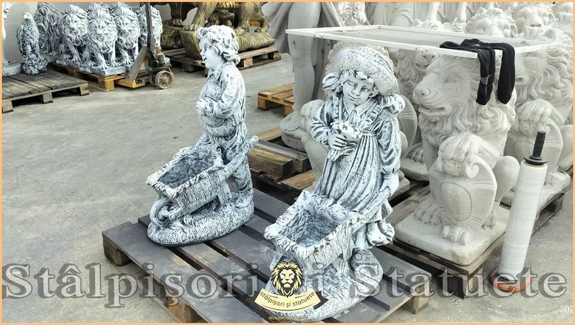 Image02596 - Decoratiuni de grădină din ciment alb și dioxid de titan